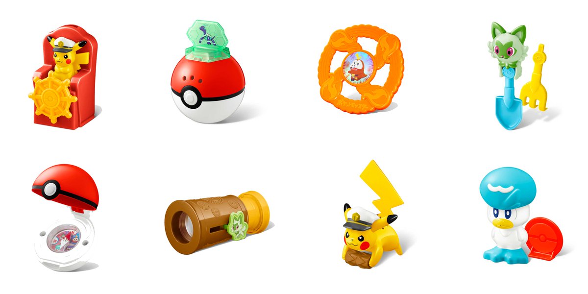 マクドナルドのハッピーセット 8月は「ポケモン」⚡️ 🔻第1弾～第3弾