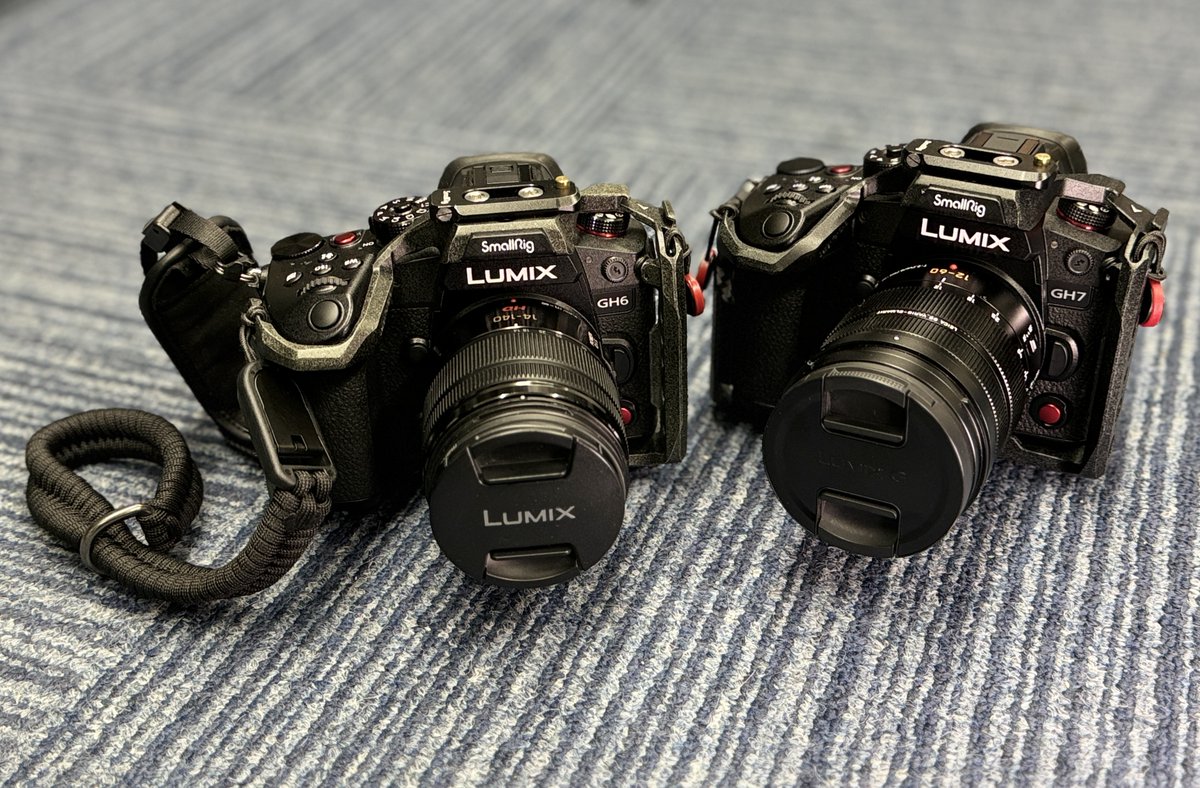 ittsui's tweet image. GH6とGH7はほとんど同じ筐体に見える。
兄弟みたい。
その分、感覚的な部分で、新しくなった感じはしないけれども、周辺機器を使いまわせるという特徴がある。
リグなんかの価格もバカにならないのだ！
#LUMIX​ #LUMIXGH7​ #GH7レビューキャンペーン…