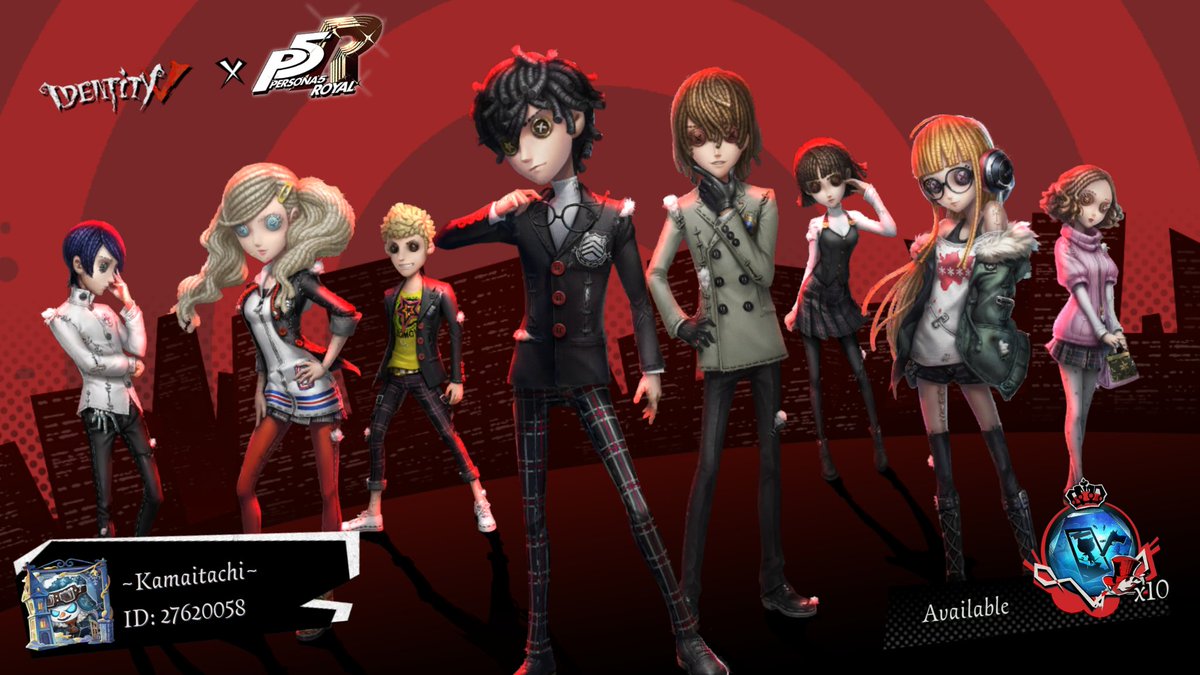 K@m@it@chi (@kamaitachiytj) on Twitter photo I'm playing Identity V. Fancy a game? LONG TIME NO SEE PERSONA 5!
<a href="/GameIdentityV/">Identity V</a>
#persona5 #gacha #comeback #IdentityV I'm playing Identity V. Fancy a game? LONG TIME NO SEE PERSONA 5!
<a href="/GameIdentityV/">Identity V</a>
#persona5 #gacha #comeback #IdentityV