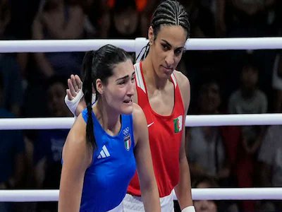 karthik2k2's tweet image. What's the controversy about Imane Khelif?
Khelif , an Algerian boxer is "accused" of being male - after the opponent Angela Carini, an Italian boxer, abandoned the match after 46 seconds.  Carini says this is the hardest she has been hit.

What's the background for the claim…