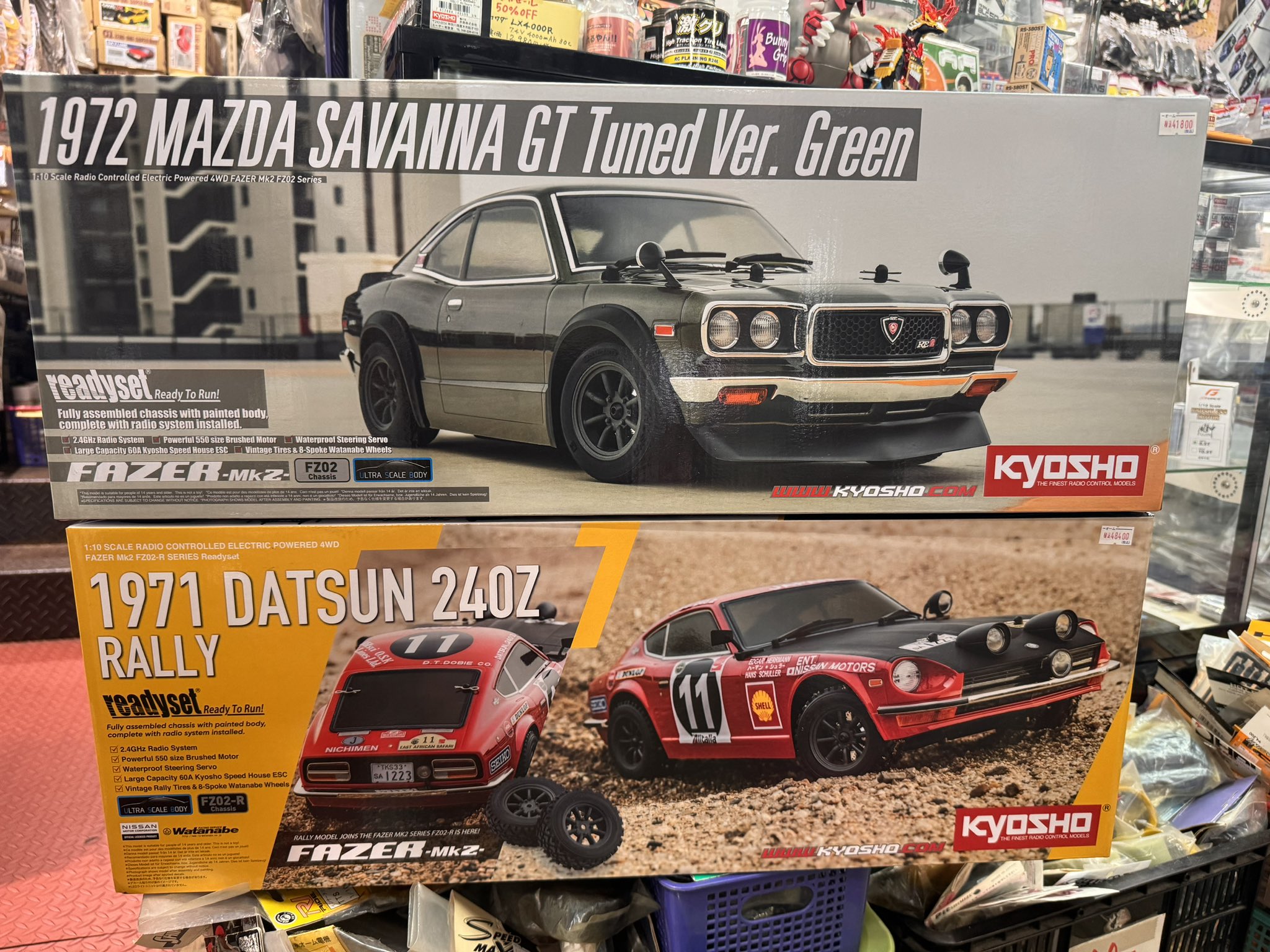 新品】京商 1/10 1971 マツダサバンナ RX-3 レディセット