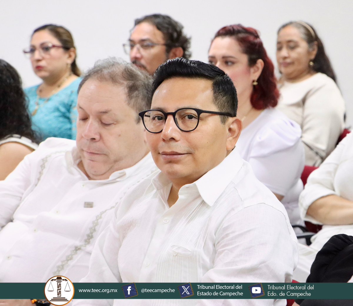 teecampeche's tweet photo. El Pleno del #TEEC presidido por el presidente Francisco Javier Ac Ordóñez @FranJAcOrdonez, presenciaron la ponencia "Participación Política de las Mujeres en el Proceso Electoral 2023-2024”, impartido por la Consejera Electoral del @INEMexico @DaniaRavel https://t.co/hE2weKVp2W