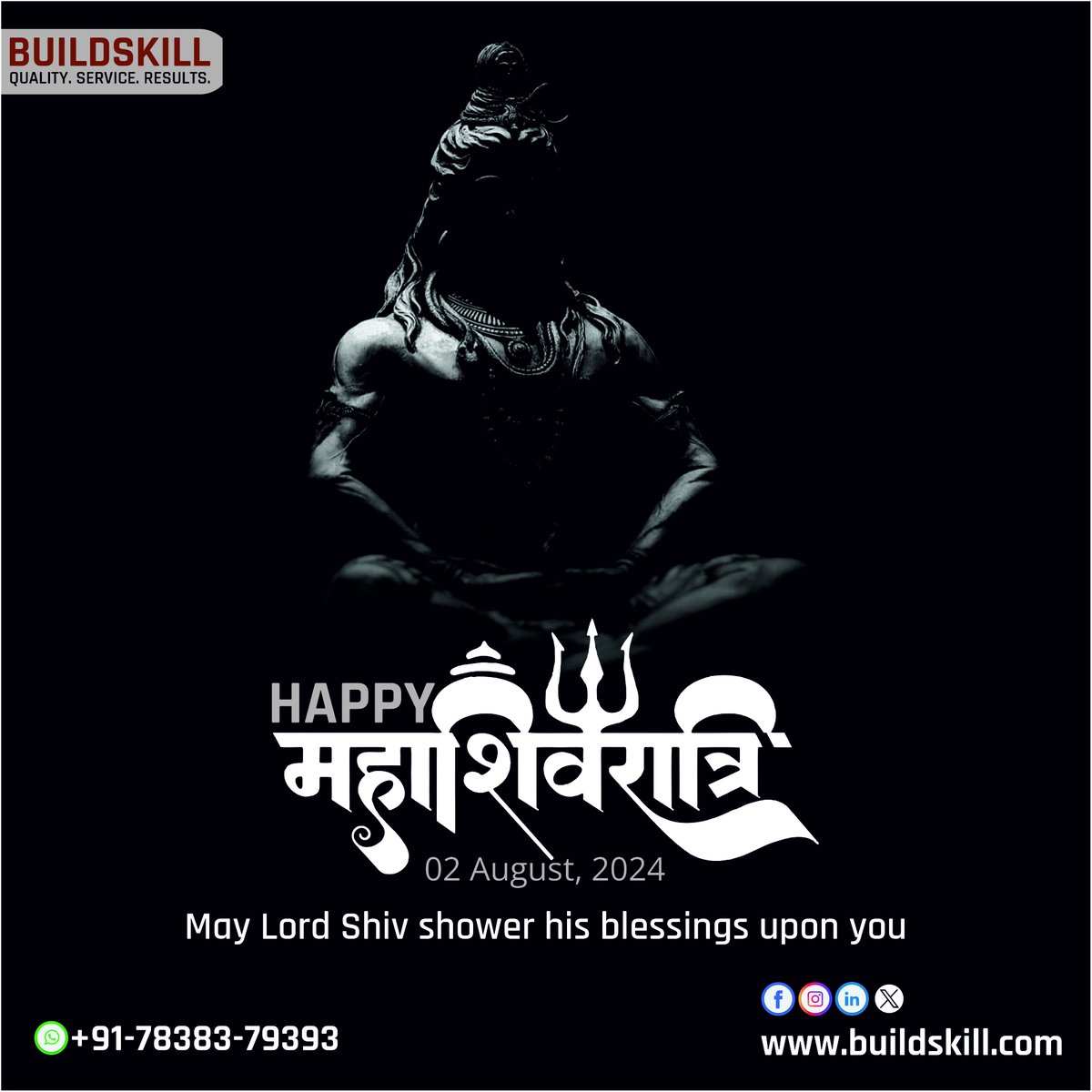 Buildskill wishes you all a very happy Maha Shivratri! May Lord Shiva's divine grace illuminate your path with peace, prosperity, and happiness. 🙏✨
  
#mahashivratri #lordshiva #buildskill #trendingnow #Buildskiltools #DIY #powertools #Handtools