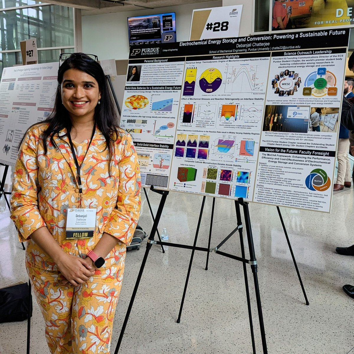 Debanjali Chatterjee (@_debanjali_) on Twitter photo Honored to be a 2024 Purdue Trailblazers in Engineering Fellow! Amazing time engaging with faculty members and fellow scholars, and I also presented a job talk poster. Huge thanks to my advisor, Prof. <a href="/ParthaPMukherj1/">Partha P. Mukherjee</a>, and <a href="/PurdueEngineers/">Purdue Engineering</a> for this opportunity! #PurdueTBE Honored to be a 2024 Purdue Trailblazers in Engineering Fellow! Amazing time engaging with faculty members and fellow scholars, and I also presented a job talk poster. Huge thanks to my advisor, Prof. <a href="/ParthaPMukherj1/">Partha P. Mukherjee</a>, and <a href="/PurdueEngineers/">Purdue Engineering</a> for this opportunity! #PurdueTBE
