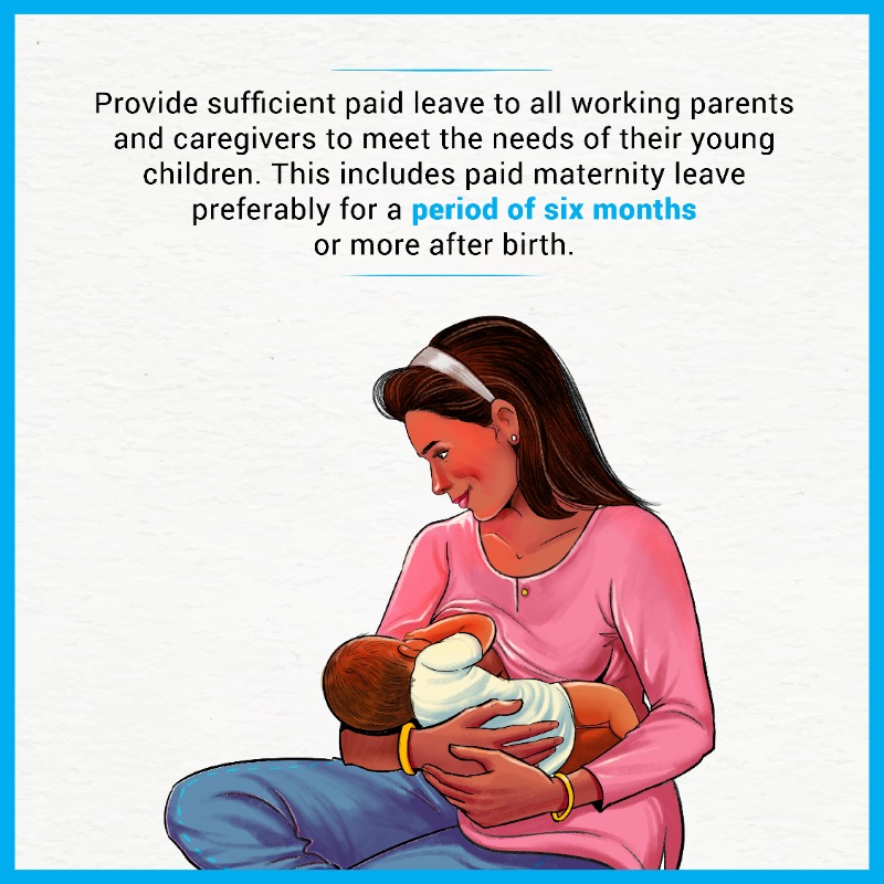 UNICEFIndia's tweet photo. Breastfeeding is key to the overall development of children.

Let's create a nurturing workplace for all mothers, including informal and temporary workers.

#WorldBreastfeedingWeek