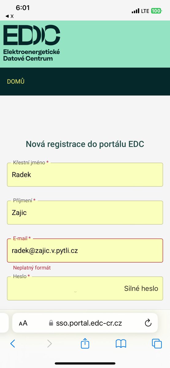 <a href="/yanecisco/">Jan Bortl</a> <a href="/d4nys3k/">d4nys3k</a> Tak asi nic. Dalsi inteligentni validator... 😂