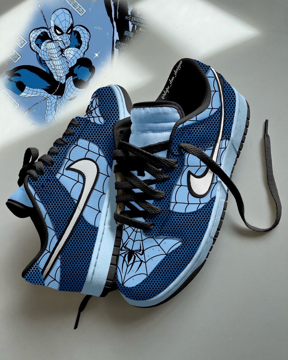 Spider-Man Blue x Nike Dunk Low 🕷️🕸️🥶

📸 IG: dope_don_designs