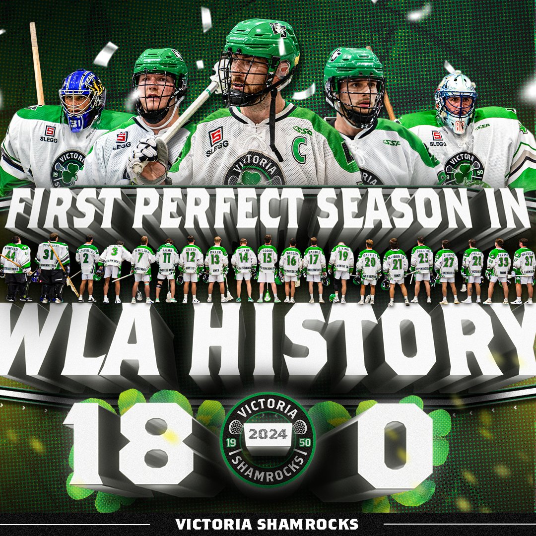 WLAShamrocks's tweet image. HISTORIC SEASON ☘️

The 2024 Victoria Shamrocks have made history by winning every game and recording the first perfect season in WLA history.

#PerfectSeason