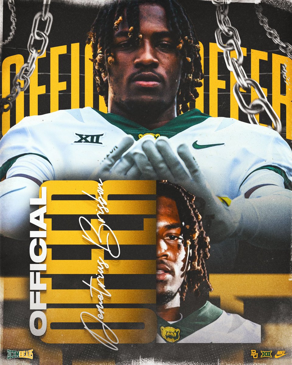Agent “ 3 “ ✨ (@demetriusbrisb2) on Twitter photo Blessed for the opportunity💚!
Nothing but business .
Let’s work 🏠🏠🏠
<a href="/CoachK_Hall/">Coach Khenon Hall (BAYLOR)</a> <a href="/CoachDaveAranda/">Dave Aranda</a> <a href="/CoachPowledge/">Matthew Powledge</a> Blessed for the opportunity💚!
Nothing but business .
Let’s work 🏠🏠🏠
<a href="/CoachK_Hall/">Coach Khenon Hall (BAYLOR)</a> <a href="/CoachDaveAranda/">Dave Aranda</a> <a href="/CoachPowledge/">Matthew Powledge</a>