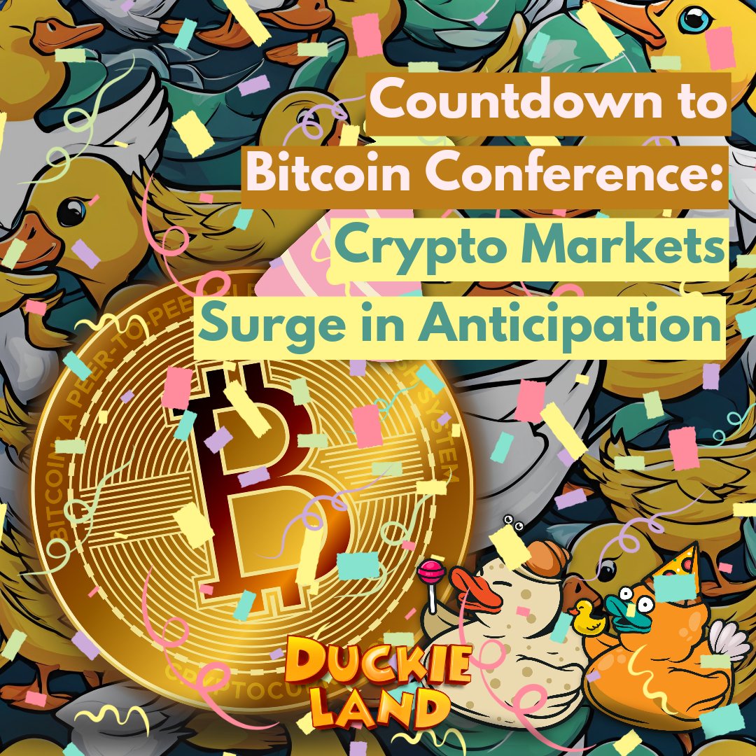 Countdown to Bitcoin Conference : Crypto Markets Surge in Anticipation

Read more : instagram.com/p/C-J2-8Kv5Vz/…

#cryptocurrency #bitcoin #news #trending #viral #duckieland #mMETA #game