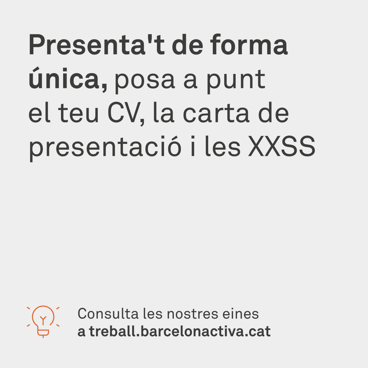 barcelonactiva's tweet photo. 😉Vols destacar en el mercat laboral?
👉L’autocandidatura et permet mostrar el teu interès abans que aparegui una oferta. Demostra iniciativa i fes-te notar!
Més info a: https://t.co/87brCXA4W2
#Autocandidatura #Feina #Proactivitat https://t.co/kKsZhWWpoL