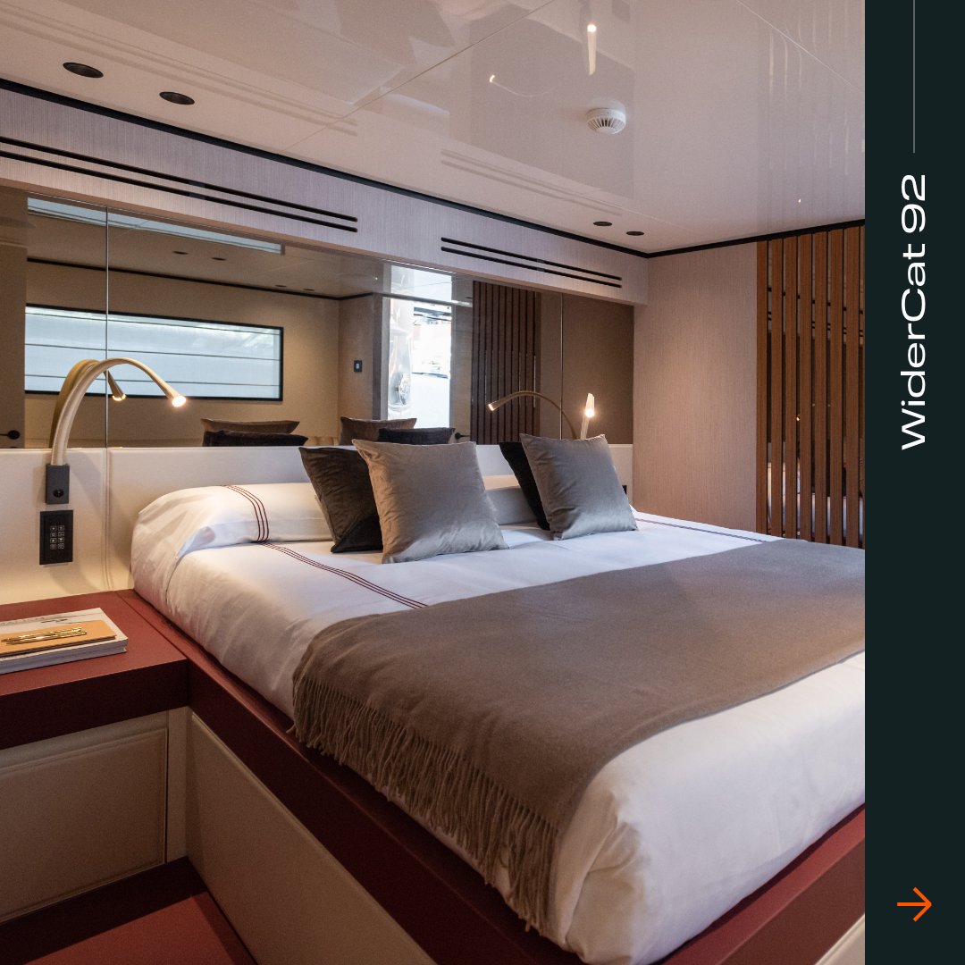 WIDERYACHTS's tweet image. Red accents.
Delve into details that speak volumes about style and opulence, at wider-yachts.com/widercat-92/

#WiderCat92 #MadeinWider #multihull