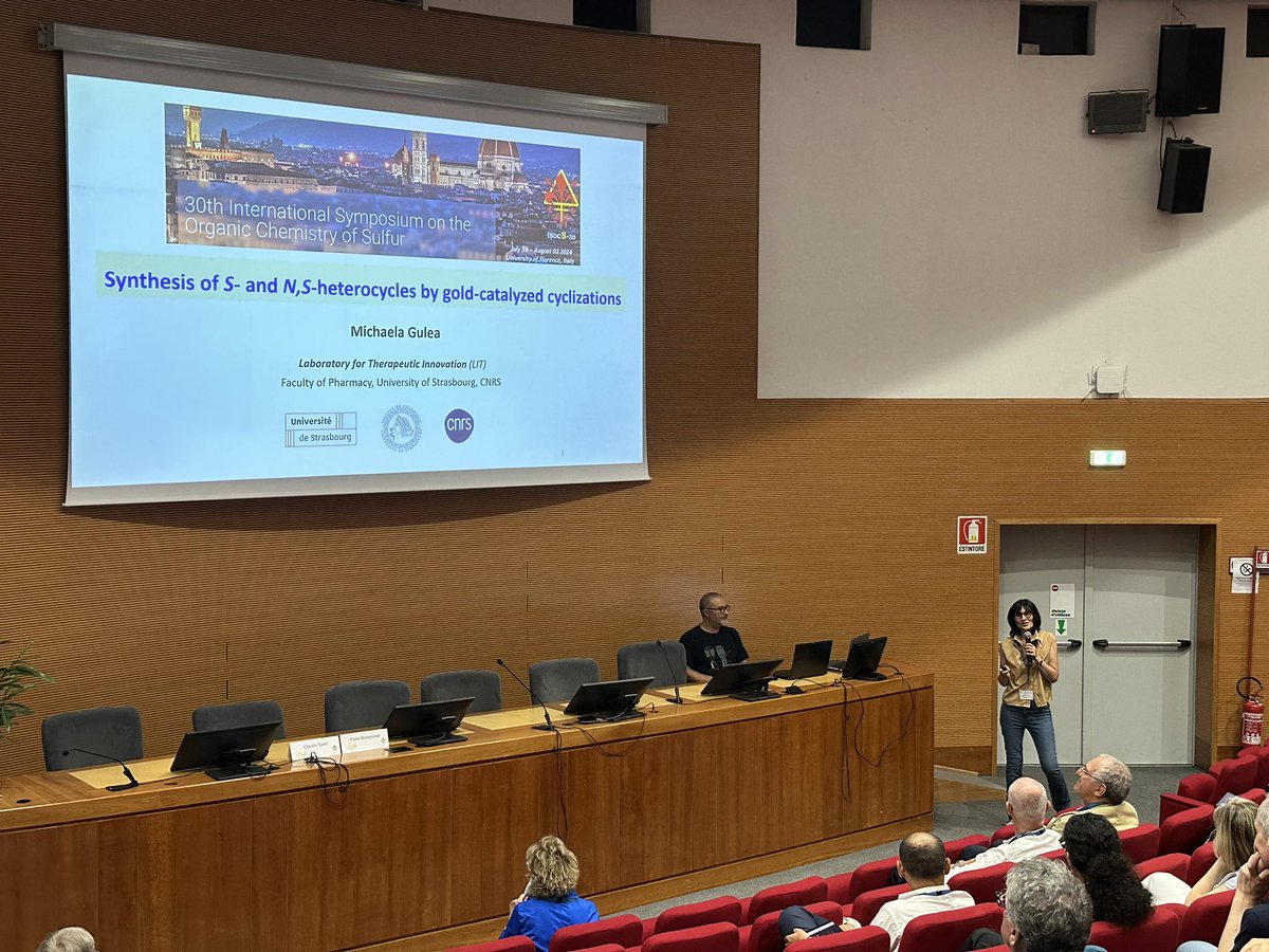 isocs30's tweet image. After the coffee break, Michaela Gulea gave an invited presentation about the synthesis of S- and N,S-heterocycles by gold-catalyzed cyclizations
@MiGulea22
#ISOCS30