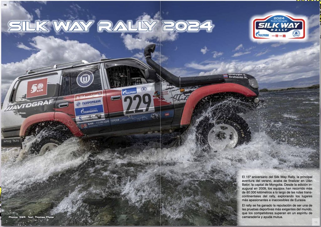 Publication about the Silk Way Rally in issue 103 of the Spanish magazine Código 4x4

codigo4x4.com/ultima-revista…

#SWR2024 #SilkWayRally
