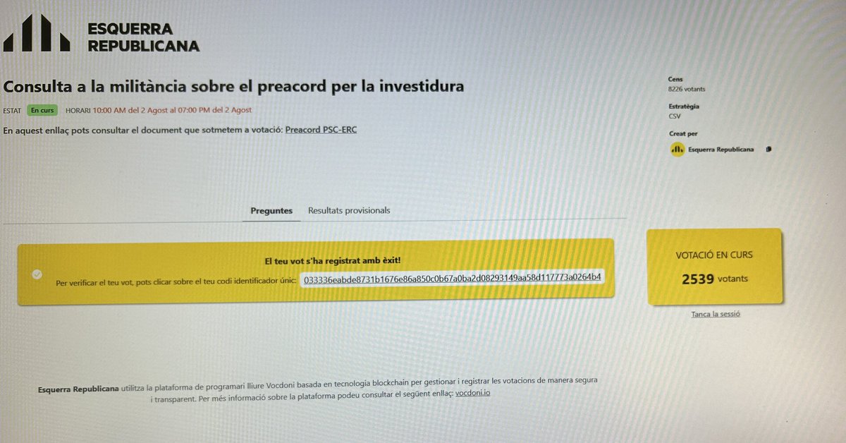 Ya he votado.
SI, a la coherencia del pensar como pienso.
SI, a trasmitir a las generaciones que vienen los valores de ser “políticamente incorrectos”
NO, al pacto con PSC-PSOE