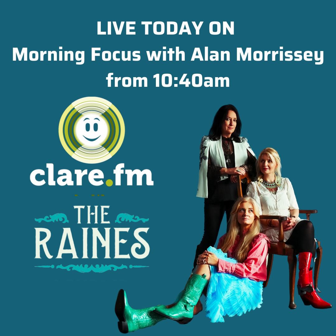 Tune into <a href="/ClareFM/">Clare FM</a> this morning to hear us perform live on Alan Morrissey’s show 💙💛 🎧 via clare.fm