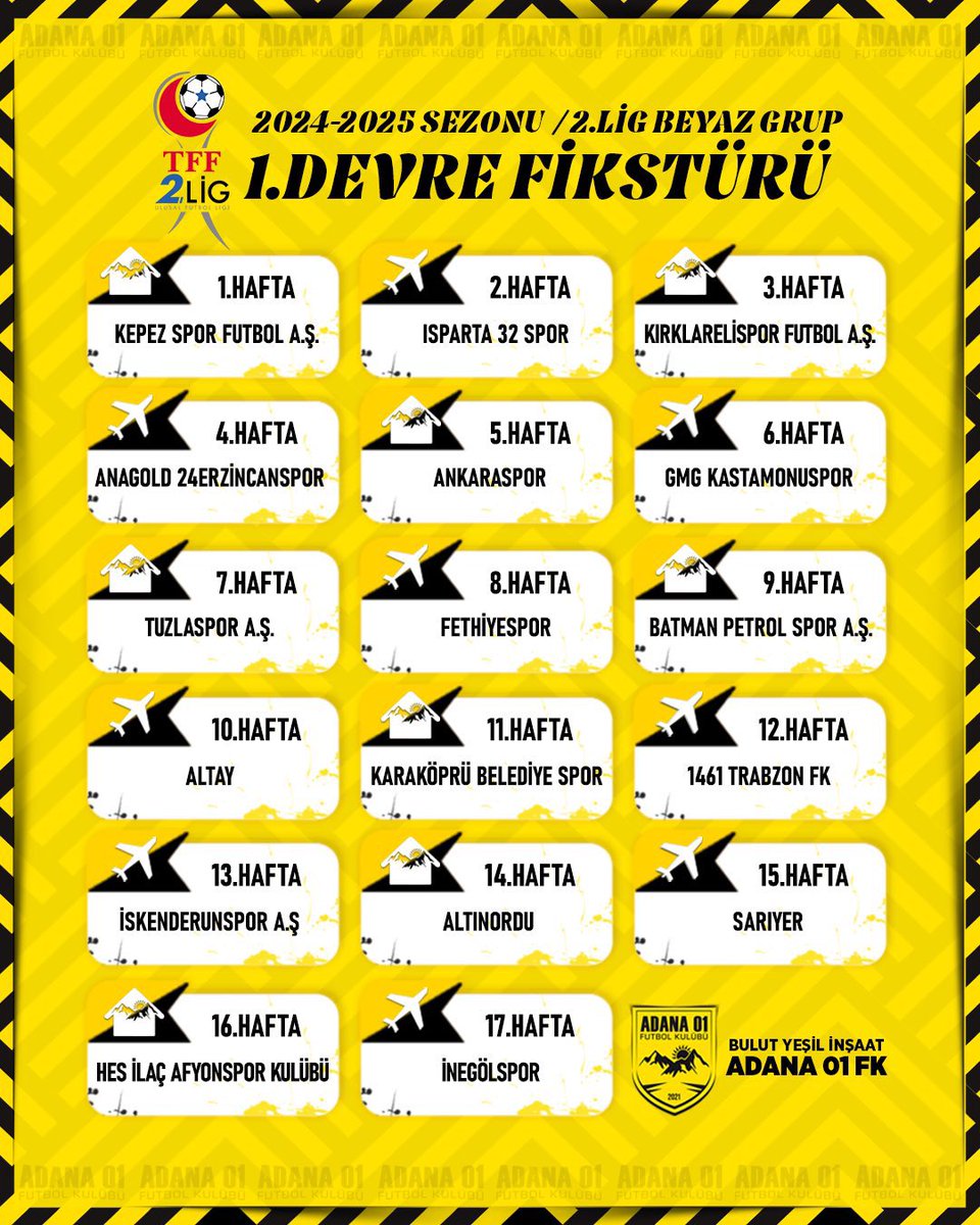 siyahcephee's tweet photo. 1. Devre Fikstürümüz. Takımımıza Hayırlı Olsun 💛🖤 https://t.co/ArKU4nOlMn