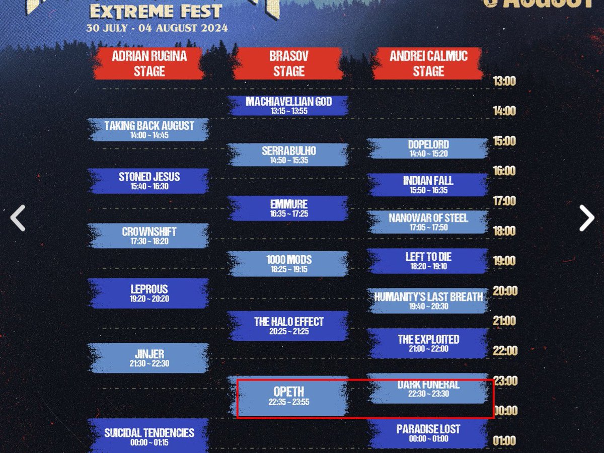 JMadd1776's tweet image. Opeth and Dark Funeral playing tomorrow night at same time was really poor planning on #Rockstadt
I will probably choose Dark Funeral.
I have seen them both before 🤷🏼‍♂️