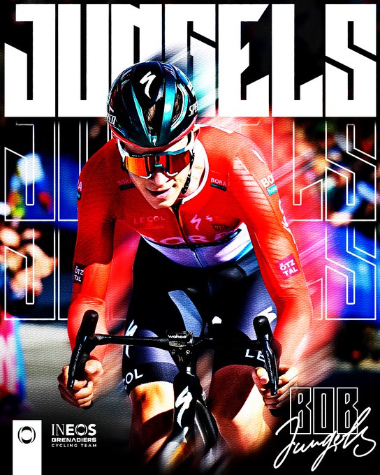 Bob Jungels signing graphic.