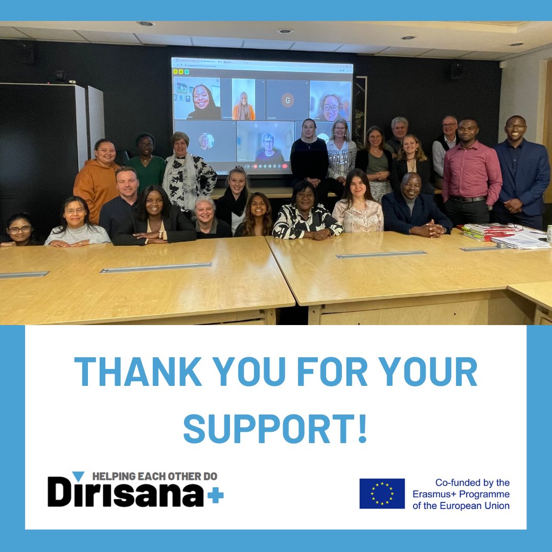 DirisanaPlus's tweet photo. The Dirisana+ grant has officially ended. 

We would like to thank the EU for providing us with funding to achieve the goals set out by the project. 

For any information regarding the Dirisana+ grant and all achieved outputs, please refer to our website from now on! 

#Dirisana https://t.co/GXb4eHJivb