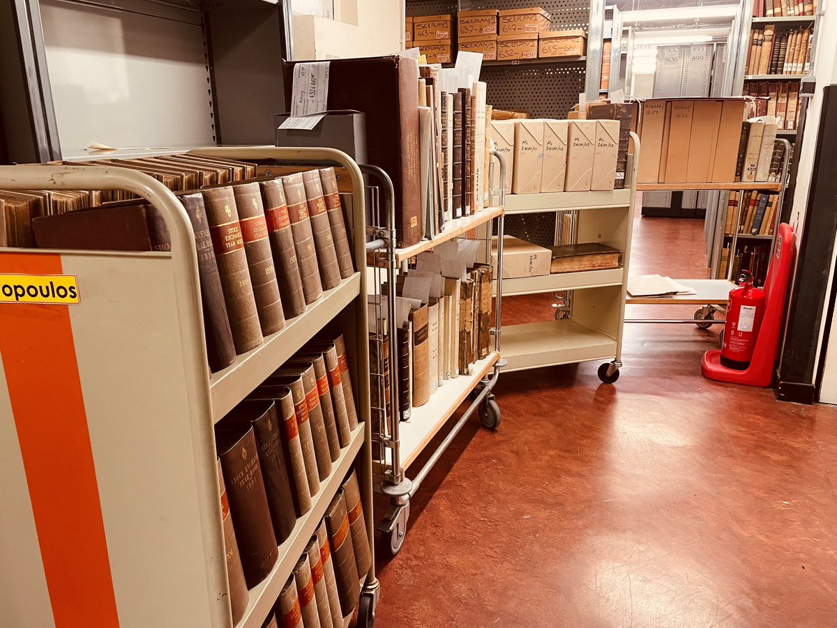 GuildhallLib's tweet photo. We've had such a busy month - July saw readers at Guildhall Library consult a staggering 1428 items! 695 were manuscripts and 733 rare books!  Our retrieval staff of two both deserve gold medals! 🌟🥇📚 https://t.co/36S1R7EPlj