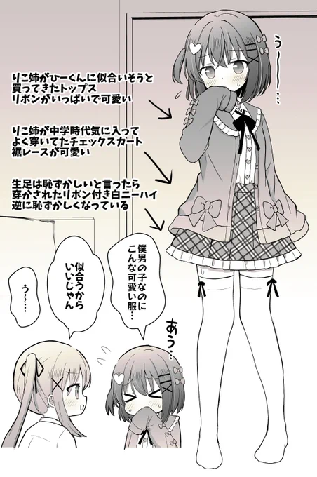 お隣のお姉ちゃんに女装させられる男子3 