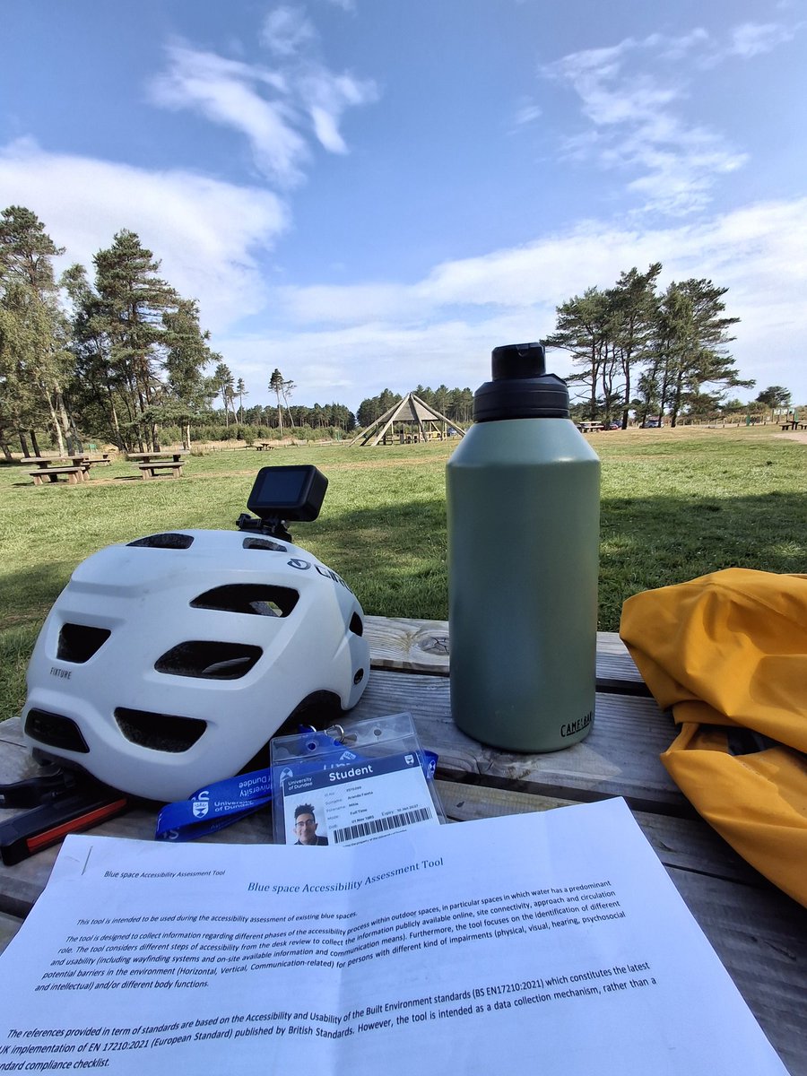 Out here in Tentsmuir Forest doing field work for Blue Access Scotland! #bluespaces #bluehealth #accessibility #inclusion #disability