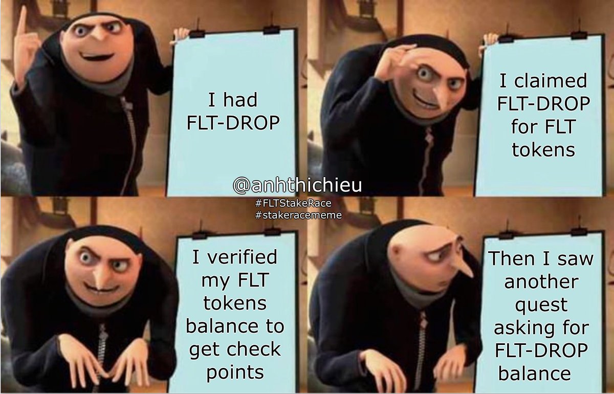 anhthichieu's tweet photo. Just when I thought verifying FLT balance is an easy quest, and they pulled me back in 🤣🤣
#FLTStakeRace 
#stakeracememe https://t.co/J7xiJAh7nn