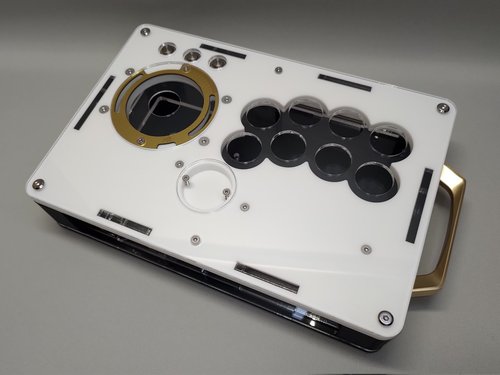 アケコンケース くろまき工房 レバー 24mmボタン 取っ手付き