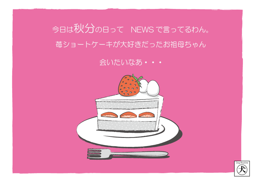 dog_routine's tweet image. 2024/9/22(日)　ショートケーキの日

お気に入りのイラストを保存してほしいわん！
#犬 #ドッグルーティーン #DogRoutine #わん #犬のいる暮らし #犬の気持ち #dog #トイプードル #ToyPoodle