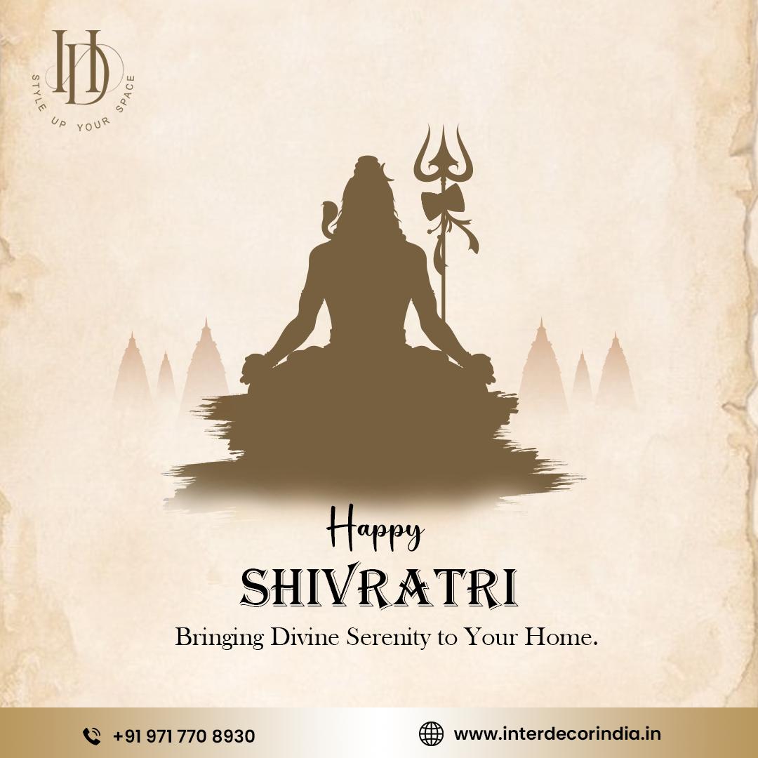 InterDecorIndia's tweet image. Celebrate the divine essence of Shivratri with InterDecor. Give your spaces a change into an abode of peace and spirituality.

#interdecor #shivratri #shivratri🙏 #interdecore #decoration #interior