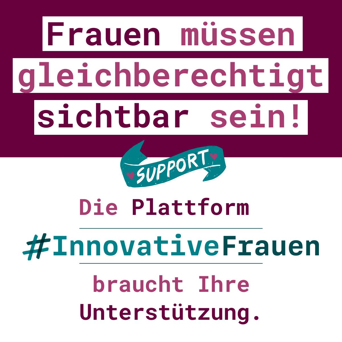 Am 31.08.2024 endet die Projektförderung für unsere Plattform #InnovativeFrauen. Deshalb haben wir ein #Crowdfunding via @betterplace_org gestartet: betterplace.org/de/projects/13… Gerne spenden &amp; weitersagen #sharingiscaring #Sichtbarkeit #Expertinnen