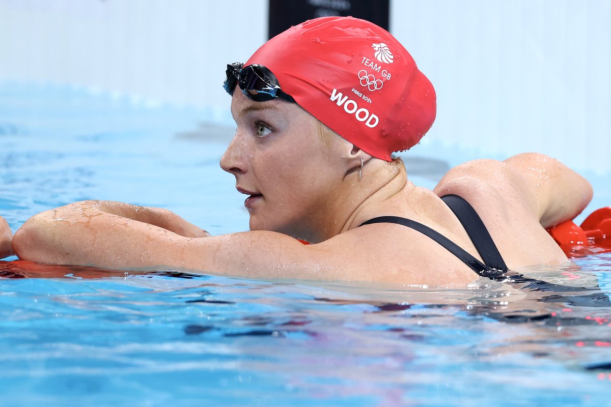 Aquatics_GB's tweet photo. A positive swim from Abbie Wood in the Women's 200m Individual Medley see's her through to tonight's semi-final 👏
Freya Colbert unfortunately just misses out on progression in 18th overall 🤏 #Paris2024 https://t.co/24ddo2lKk4