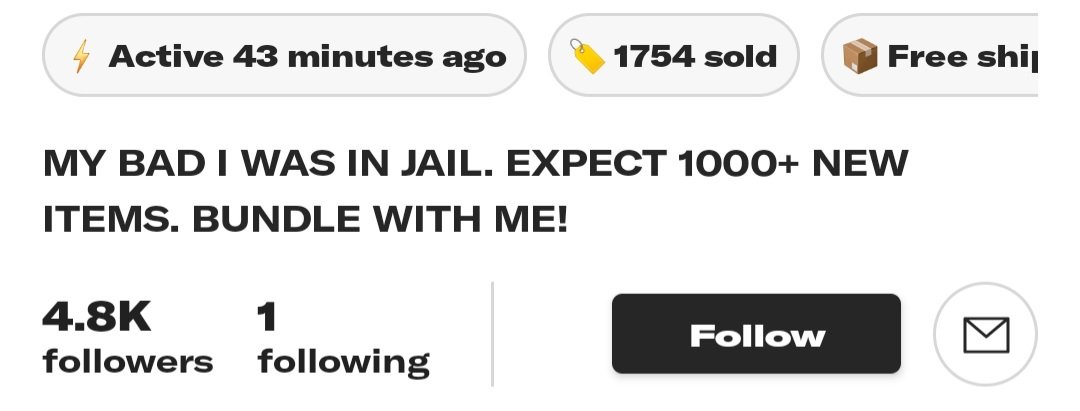 SAFilesTwo's tweet image. When someone hasn't got back to you on Depop for months and this pops up in the profit🤣🤣