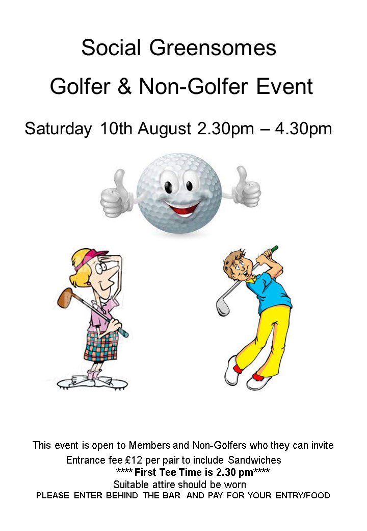 Should be a lovely event, sheet in the club to out your names down