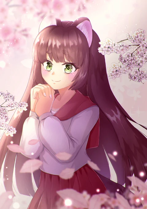 オリキャラ【キヌ】を18才にして描いてみましたポーズはエメロード姫を参考にしました#イラスト#女の子イラスト#オリキャラ #illustration 