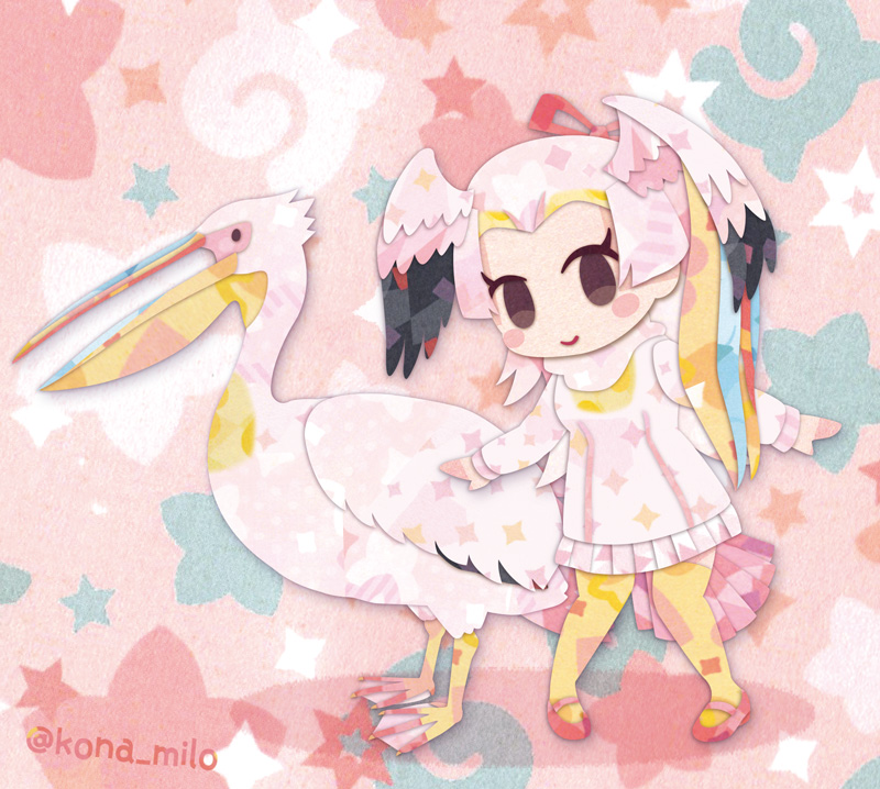 「モモイロペリカン 」|キクチミロのイラスト