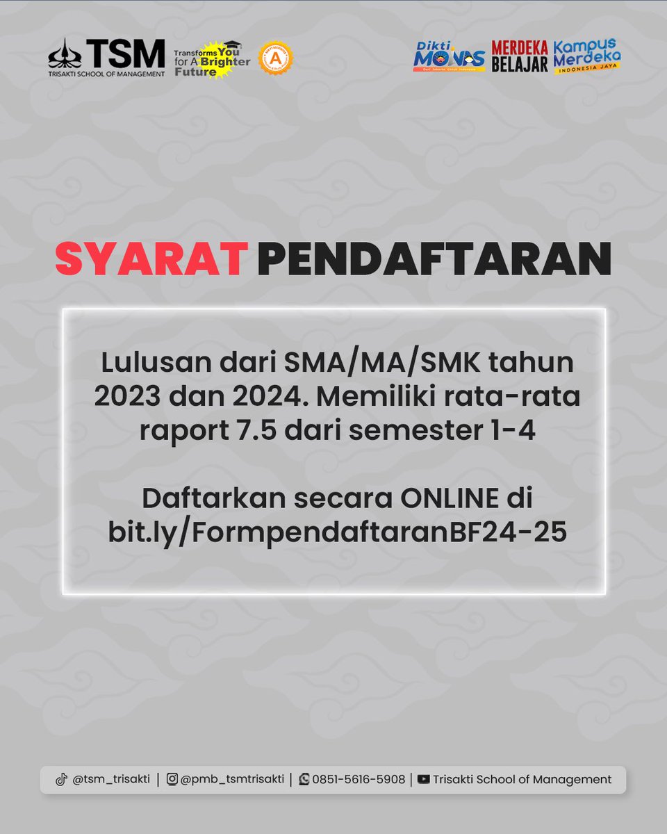Trisakti School Of Management tweet media