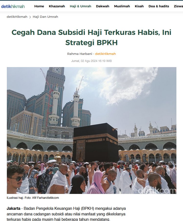 ghozyulhaq's tweet image. Sistem subsidi Haji kita tuh macam skema Ponzi, biaya asli Haji 93 juta, jamaah cuma bayar 56 juta. 
Selisihnya ya dibayarin sama jamaah yg belum berangkat. Dan bener, beberapa tahun lagi duit subsidinya bakal habis 🫠