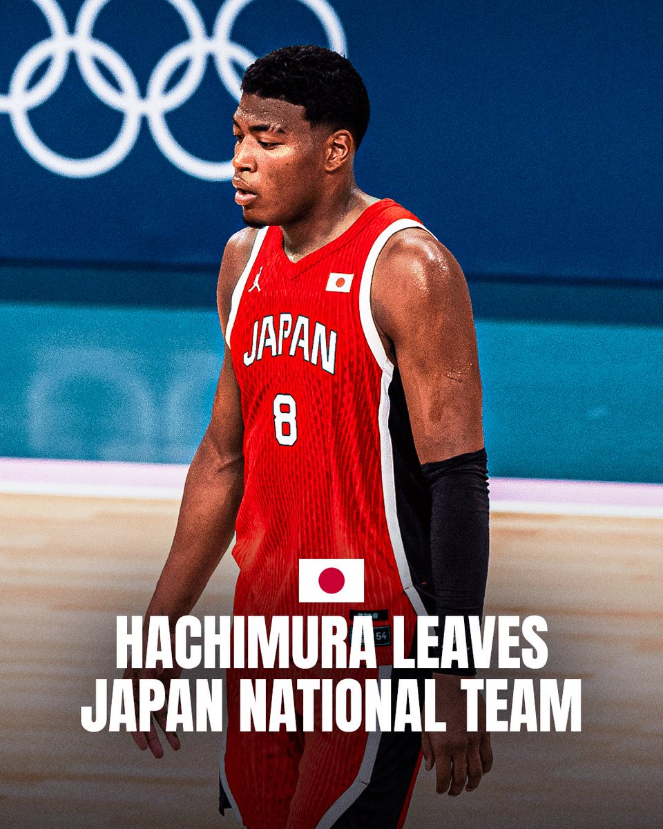 BasketNews_com's tweet photo. The #paris2024 Olympics are over for Rui Hachimura as the Los Angeles Lakers star left Japan national team  🤕 https://t.co/YtUg3Sw7MO