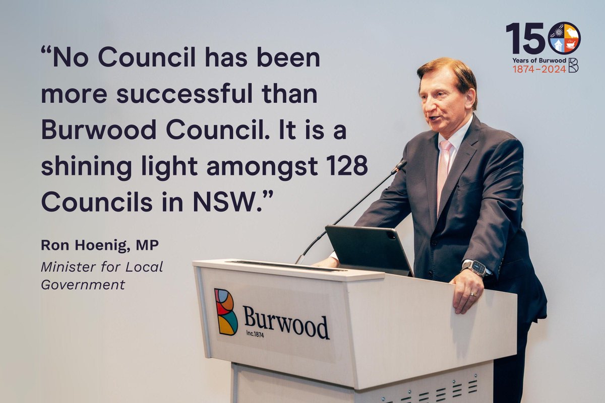 Delighted to welcome NSW Minister for Local Government The Hon. Ron Hoenig MP at our the Special Sesquicentatary Council Meeting last month.