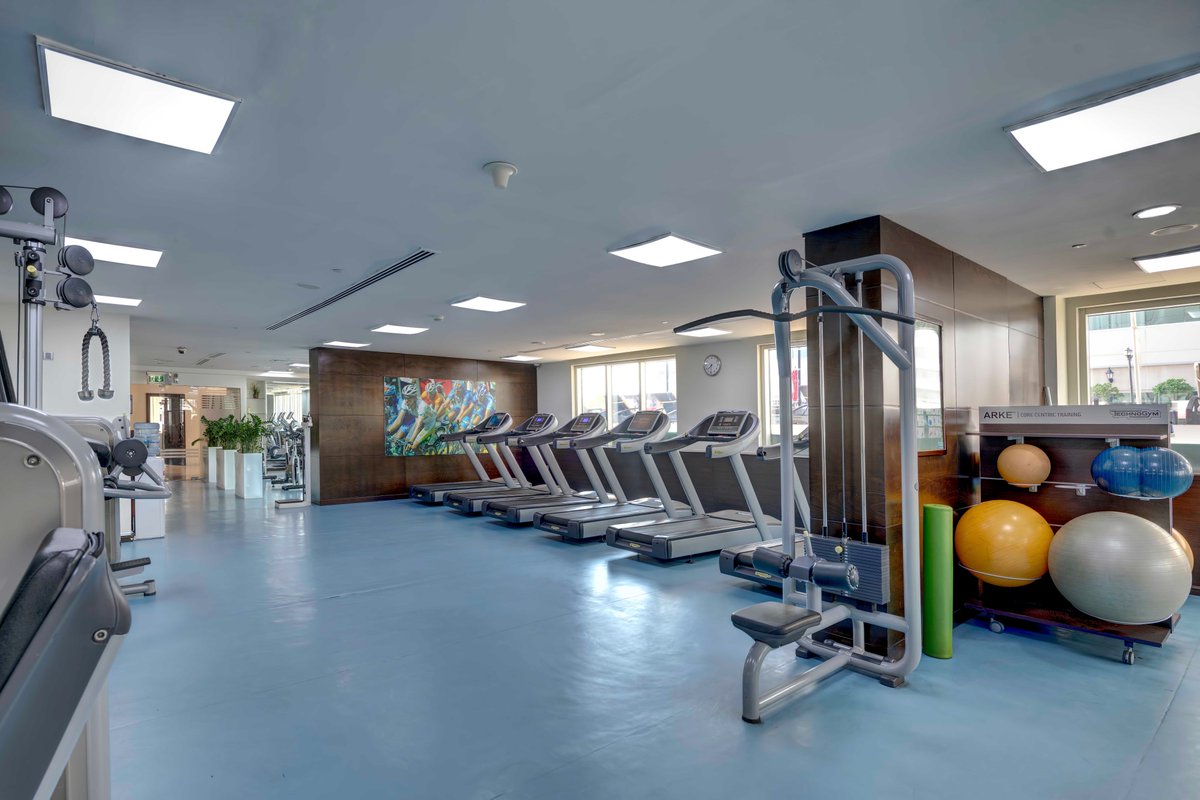 Relax and rejuvenate at Media Rotana's pool, gym, and spa. Whether you're swimming, working out, or indulging in a spa treatment, we have everything you need.