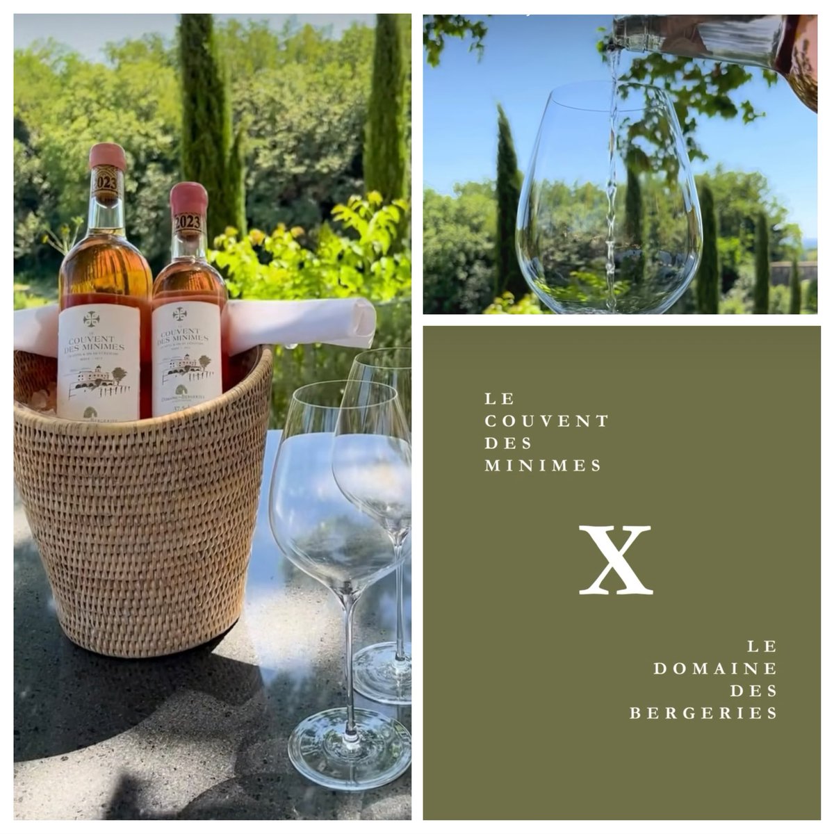 DomaineBergerie's tweet photo. Merci de la confiance des équipes du Couvent Des Minimes pour nous avoir confié cette année, l’élaboration de leur rosé unique ! 

A découvrir exclusivement au Couvent ! https://t.co/Lh2RoUMOCR