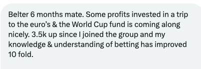 🔥 Over 110 units of profit over the last six months for <a href="/WLBPremium/">WLB Premium</a> members despite a modest staking plan (average stake 1.22 units).

😍 Always nice to receive positive feedback from happy members.

👉 gambla.co.uk/WLB 👈