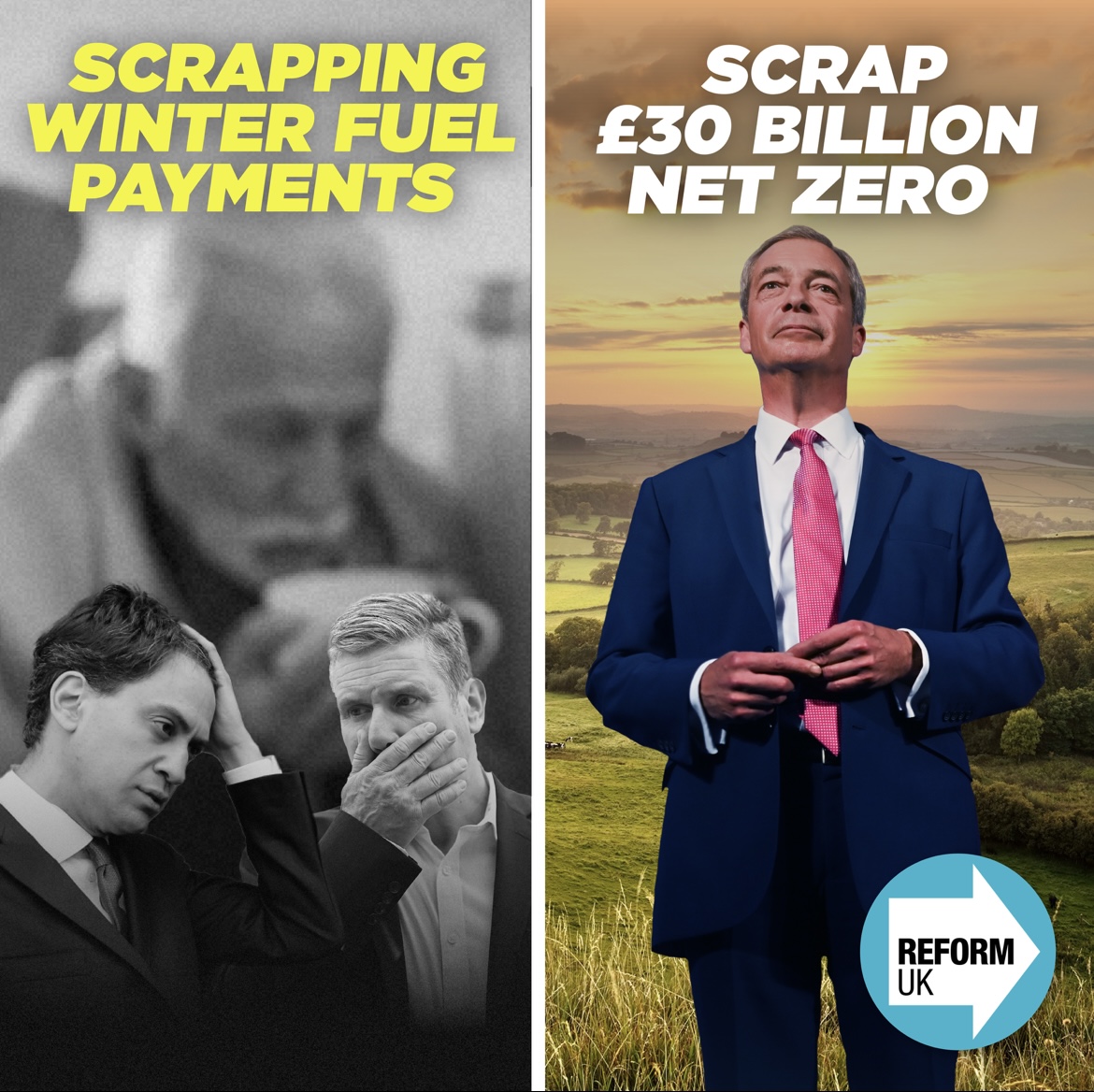 reformparty_uk's tweet image. Labour have scrapped winter fuel payments in the pension scheme. Their priorities are not you. 

Britain needs Reform 🇬🇧