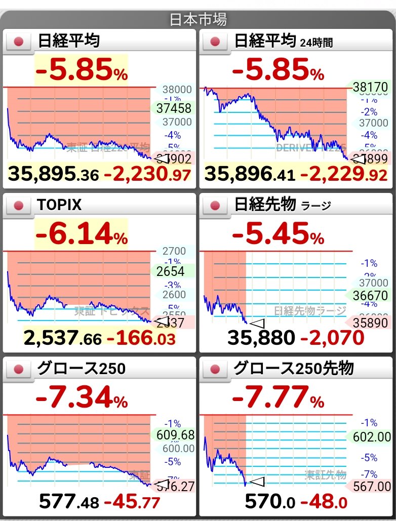 東証グロース250先物 サーキットブレーカー発動 https://t.co/0JfYXScjpy