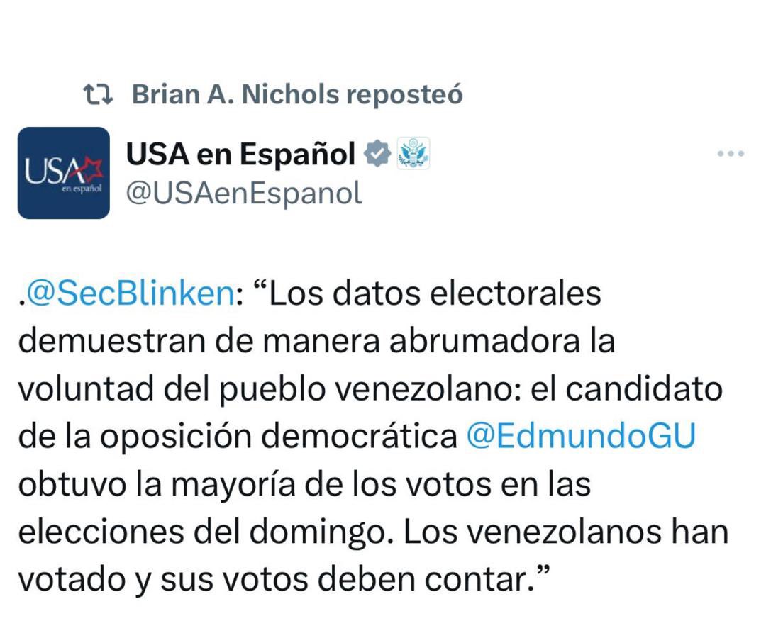 El imperio nombró a su agente presidente de Venezuela y lo autorizó para que el 03 de agosto se autoproclame en una plaza. Nunca le importó saber cómo votaron los venezolanos, ni nuestras leyes. Es el golpe de estado de 2019, renovado para entregar el Esequibo, nuestro petróleo y