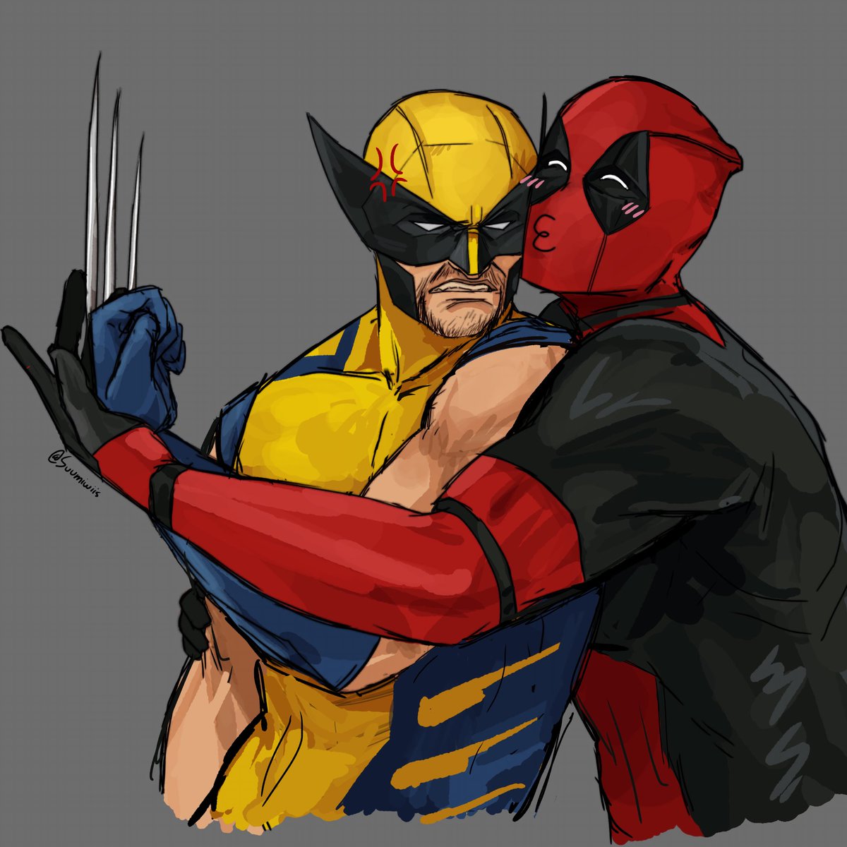suumiwiis's tweet photo. Por fin la pude ir a ver 😼 #DeadpoolAndWolverine #Deadpool #Wolverine #fanart https://t.co/Us17J0J2ep