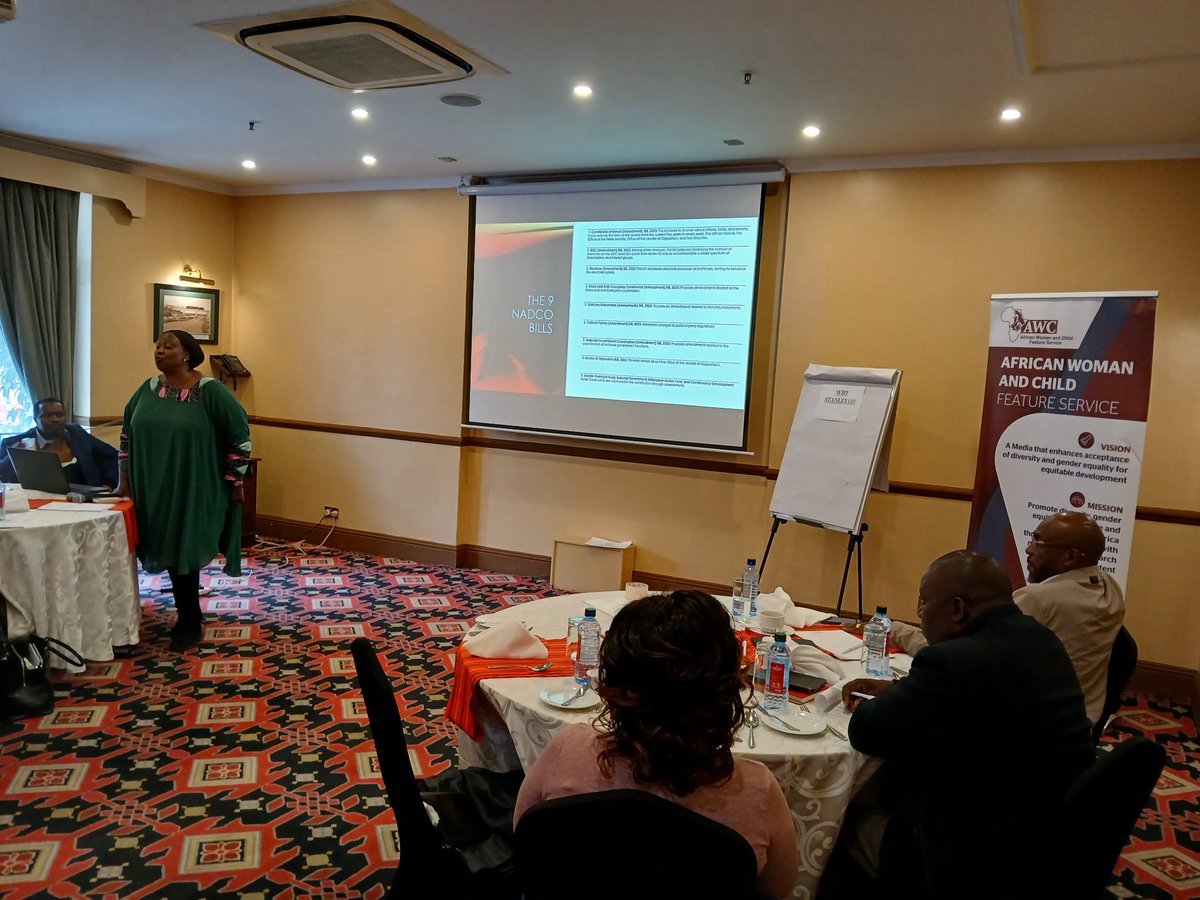 Editors breakfast meeting on the two-thirds Gender Rule held by African Woman &amp; Child Feature Service <a href="/sarova/">xamaureen lusweti</a> stanley hotel. Conversation on the status of the realization of the two-thirds gender principal and gender quality in Kenya.
#GenderEquality 
<a href="/UN_Women/">UN Women</a>
<a href="/UraiaGender/">Uraia Trust Gender</a>