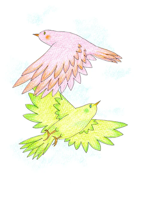 飛翔。#イラスト 